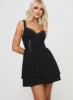 Puntine Mini Dress Black sold by Princess Polly