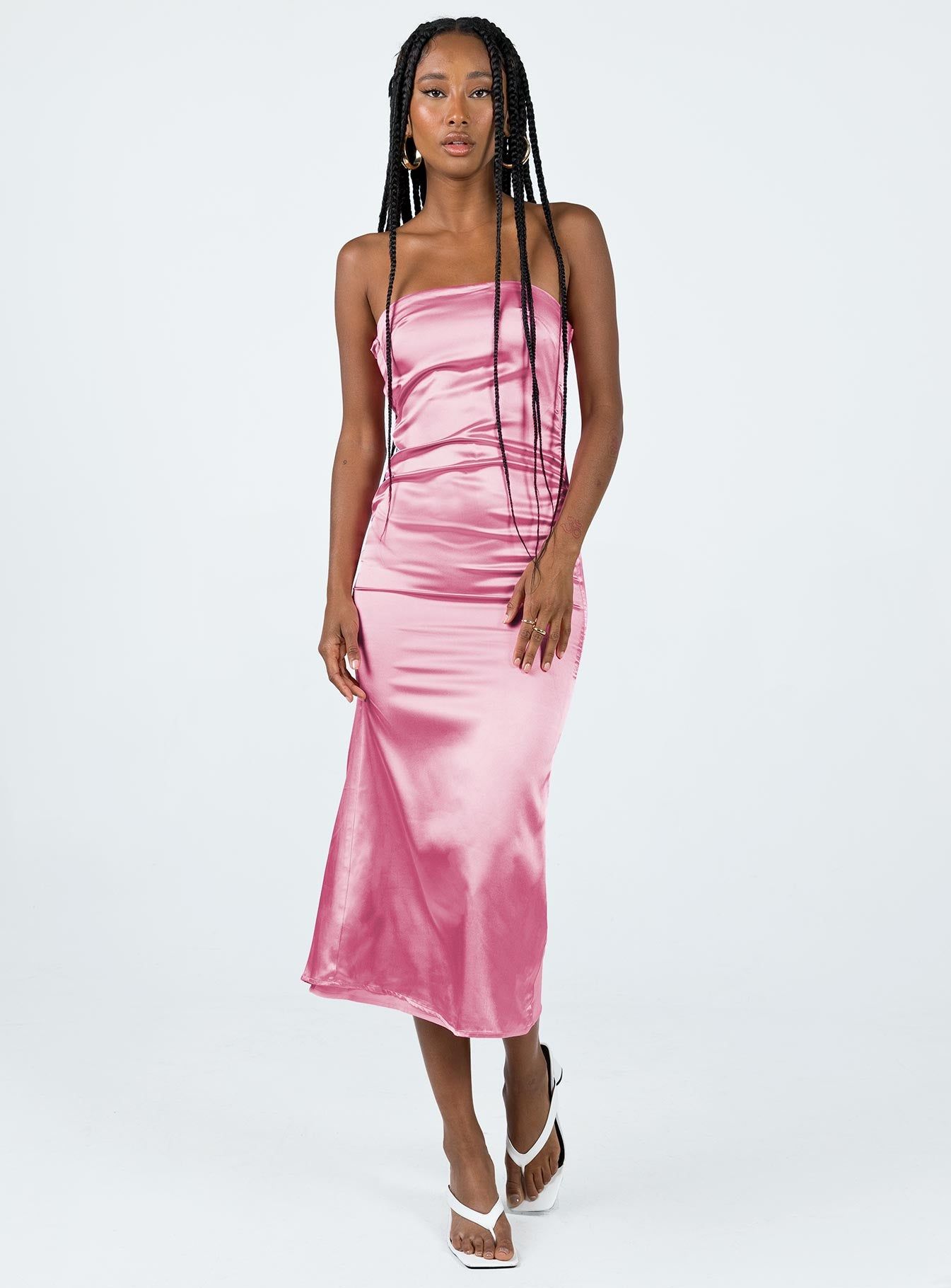 Shaya Strapless Maxi Dress Pink sold by Princess Polly product image thumbnail 2