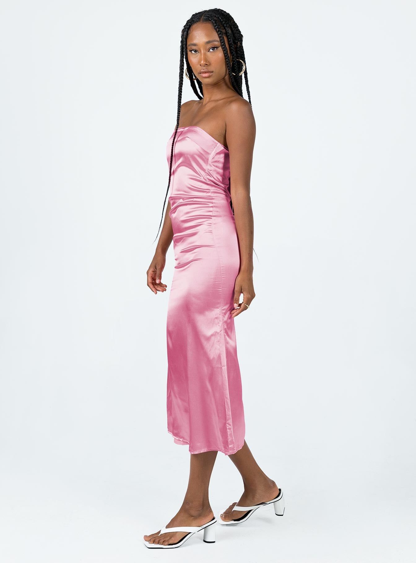 Shaya Strapless Maxi Dress Pink sold by Princess Polly product image thumbnail 4