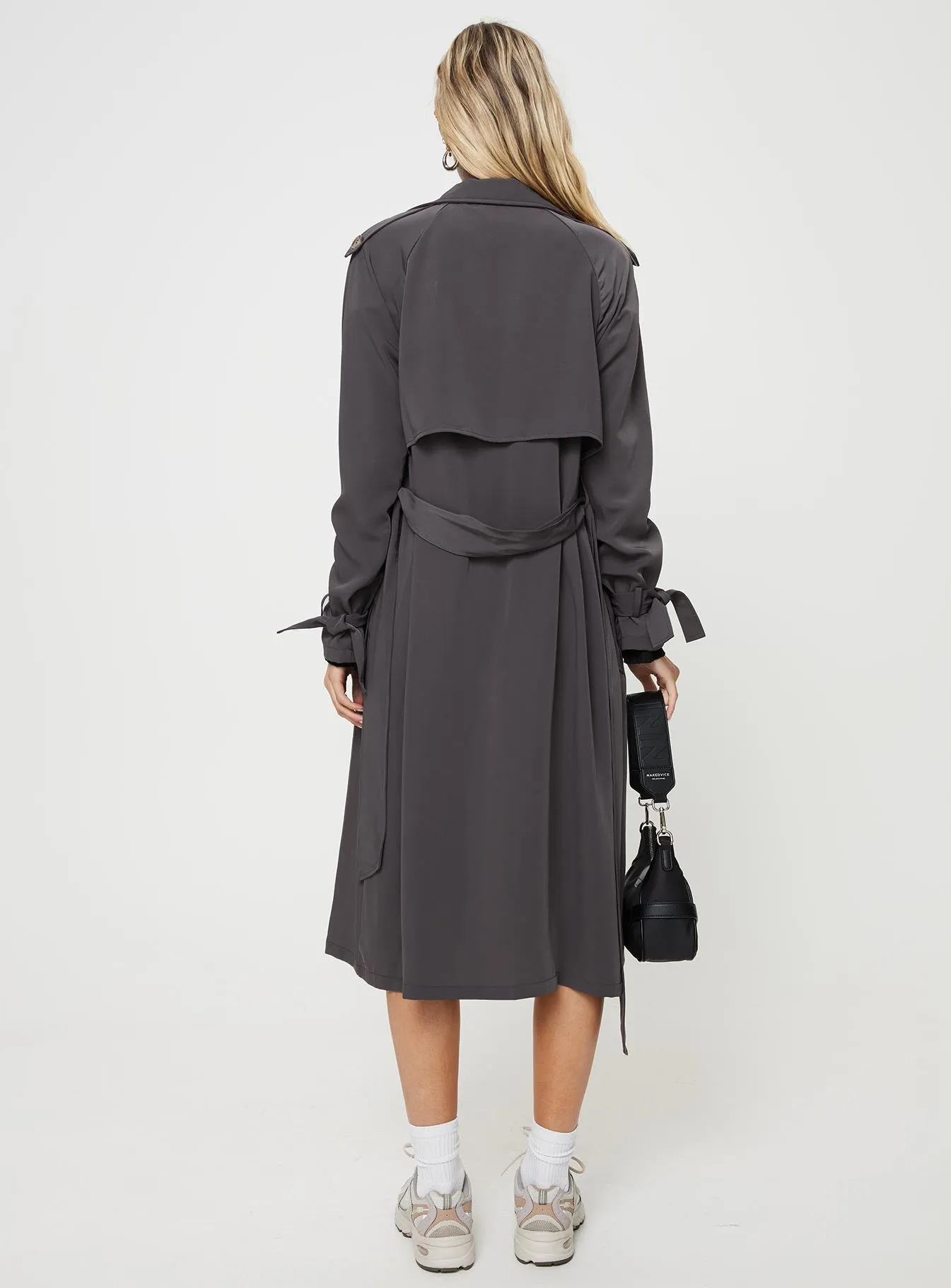 Cassie Trench Coat Grey sold by Princess Polly product image thumbnail 5