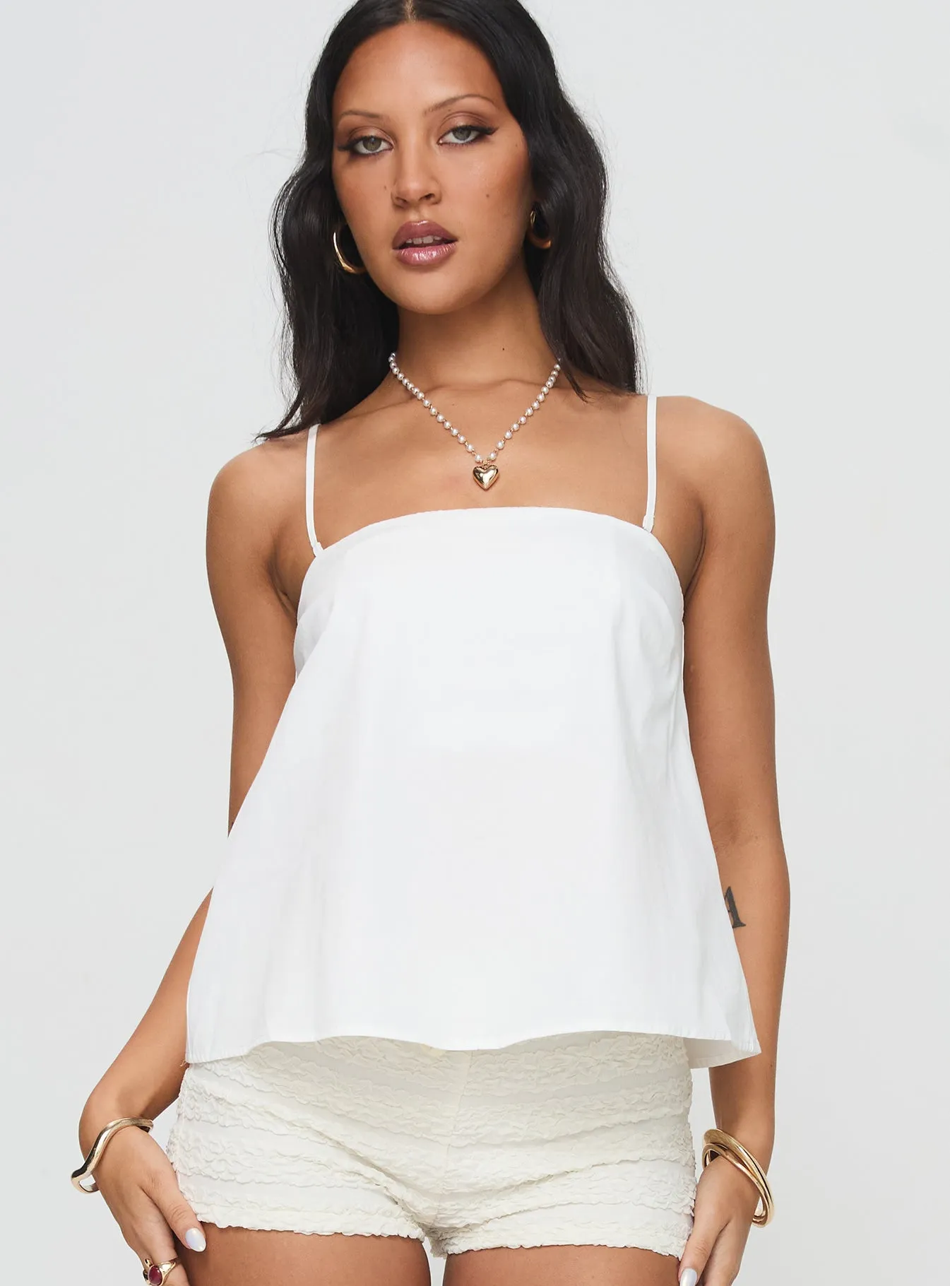 Trapeze Strapless Top White sold by Princess Polly product image thumbnail 2