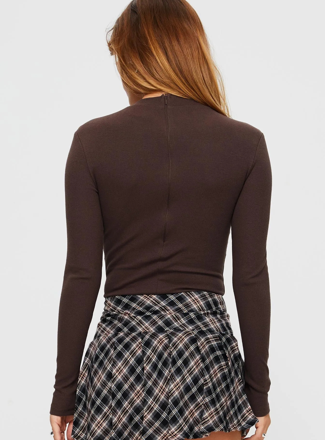 Maleny Long Sleeve Bodysuit Brown sold by Princess Polly product image thumbnail 5