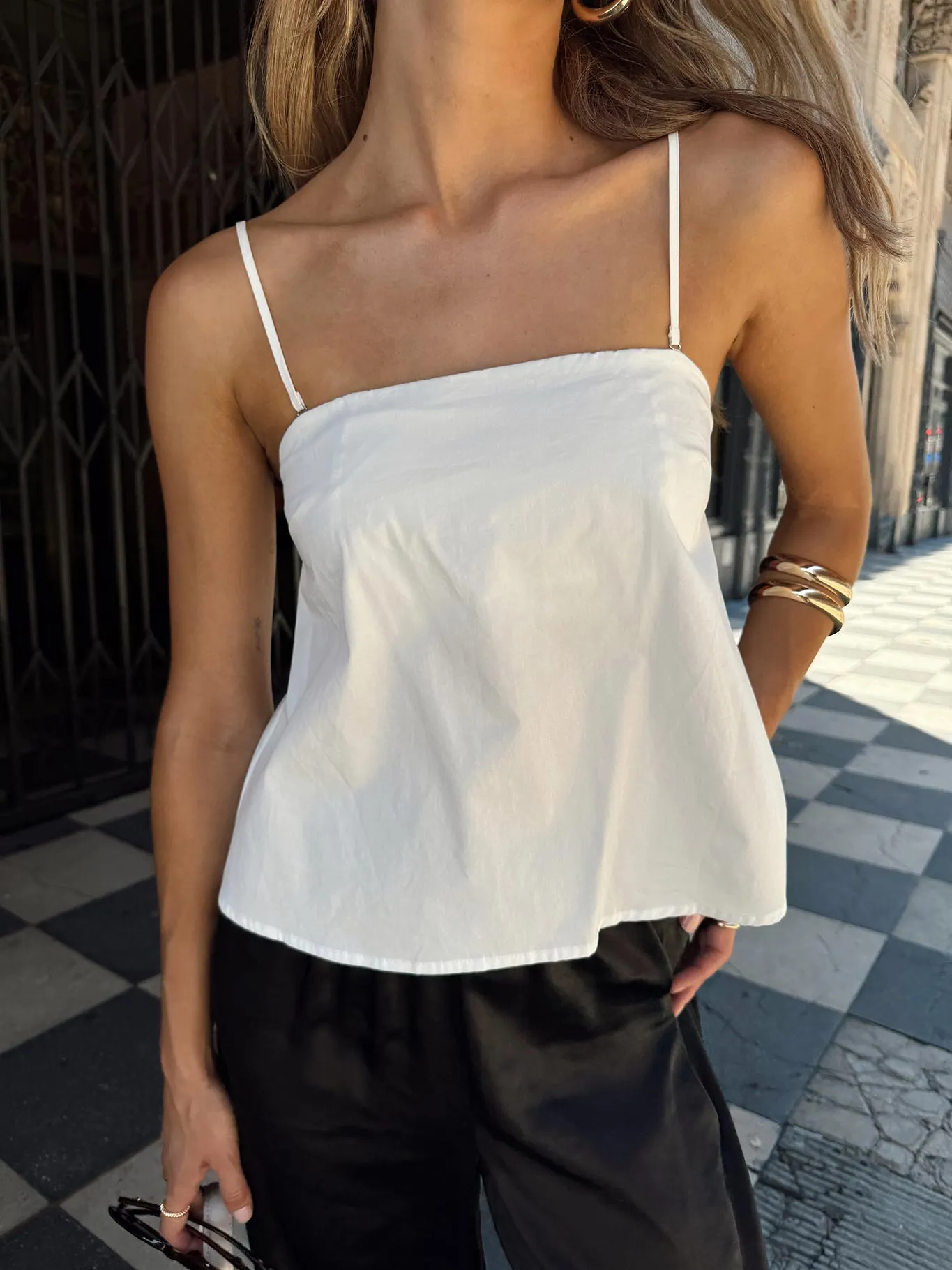 Trapeze Strapless Top White sold by Princess Polly