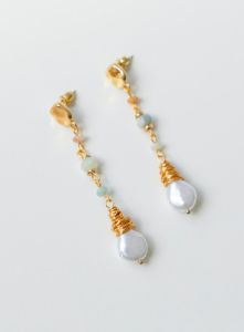 Lapira Drop Earrings Gold / Multi sold by Princess Polly