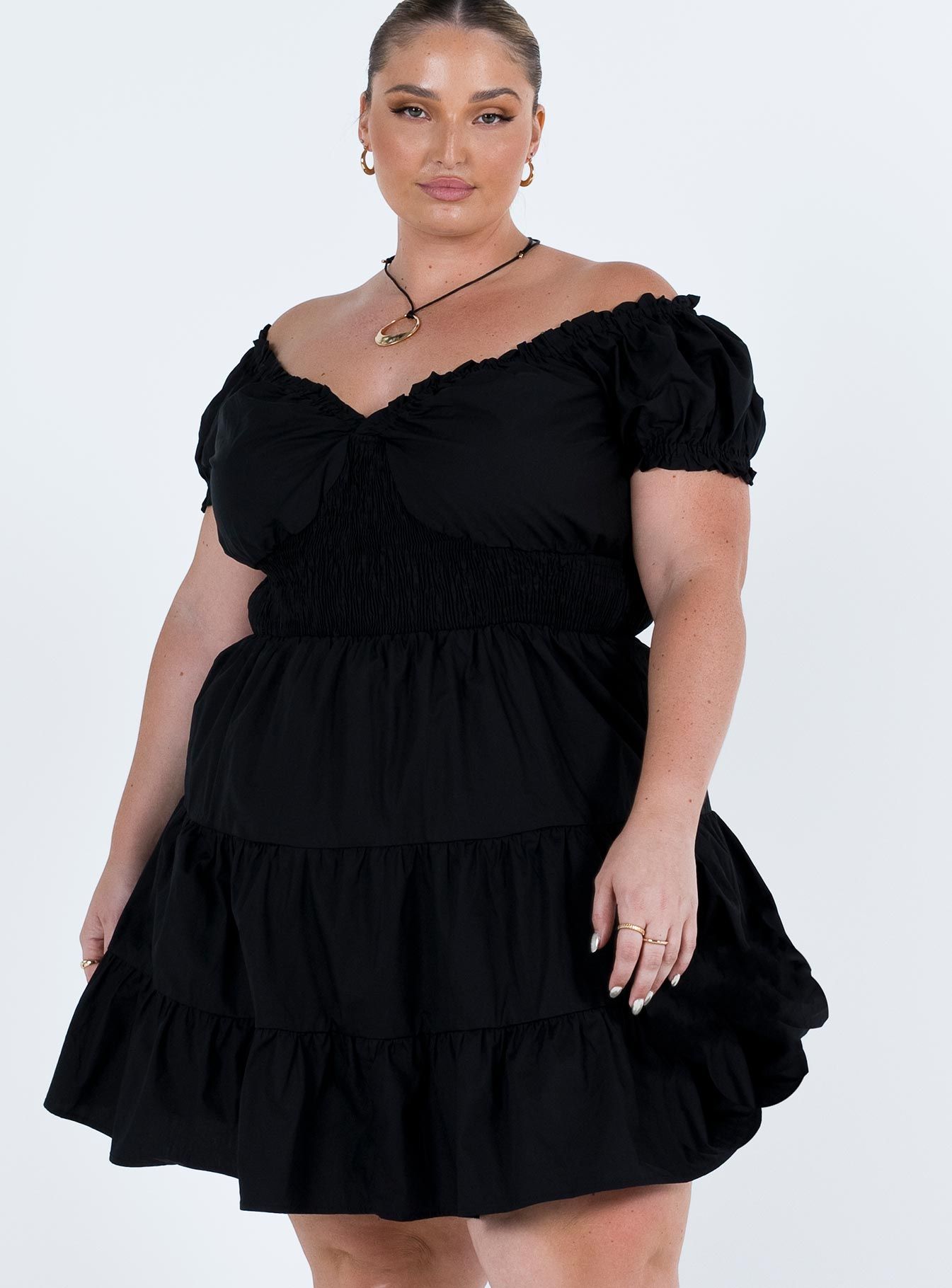 Daniela Mini Dress Black Curve sold by Princess Polly product image thumbnail 2