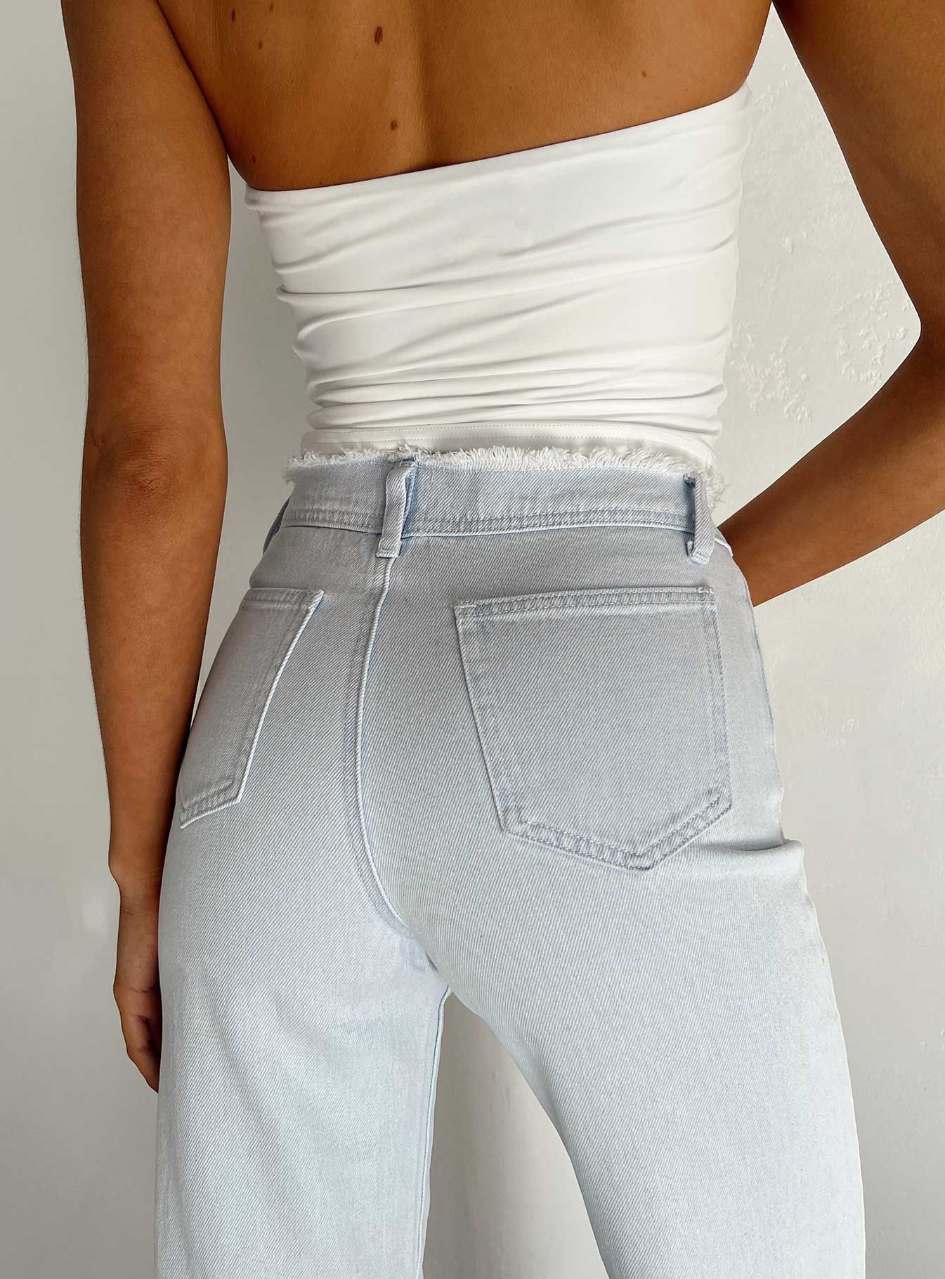 Layton Straight Leg Light Wash Jean Denim sold by Princess Polly product image thumbnail 4