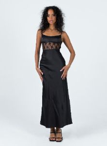 Maybelle Maxi Dress Black sold by Princess Polly