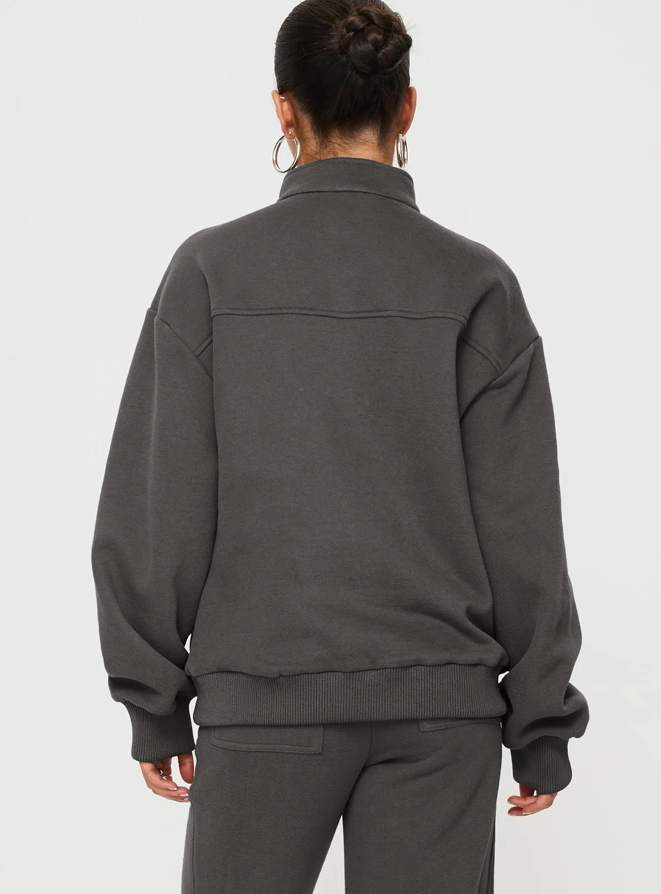 Derek Quater Zip Sweater Grey sold by Princess Polly product image thumbnail 5