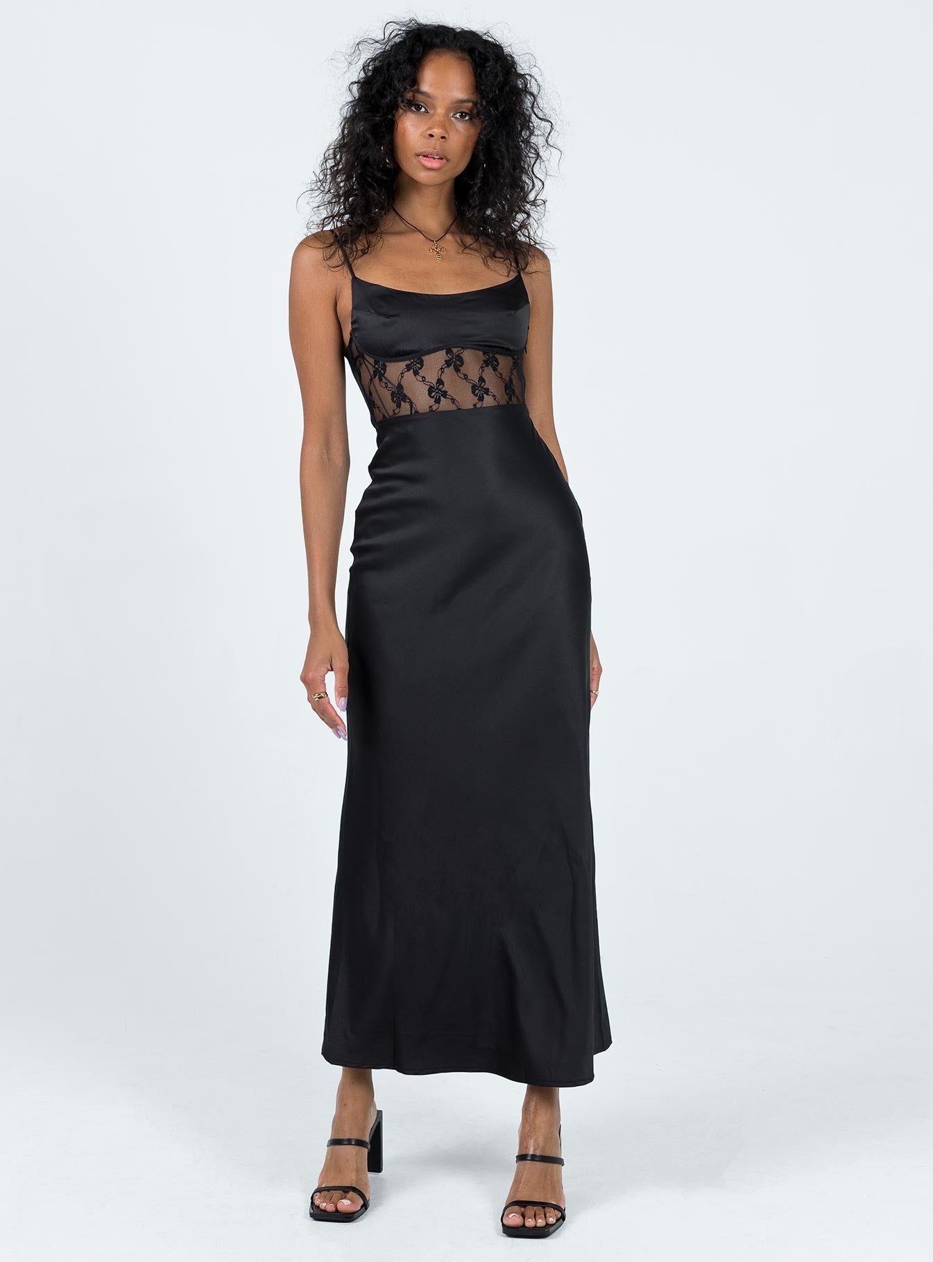 Maybelle Maxi Dress Black sold by Princess Polly
