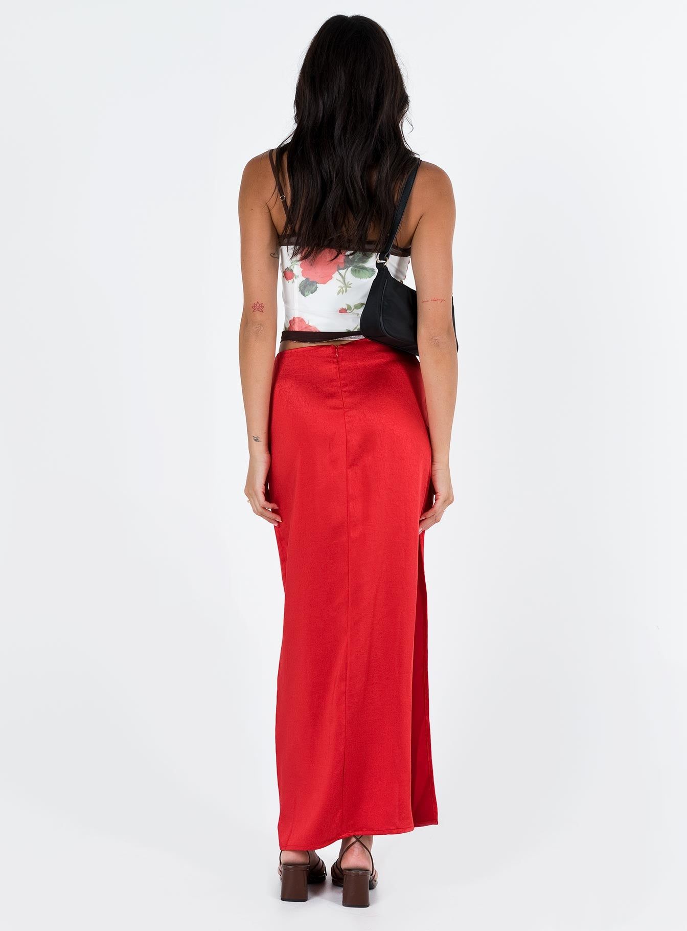 Tamra Maxi Skirt Red sold by Princess Polly product image thumbnail 5