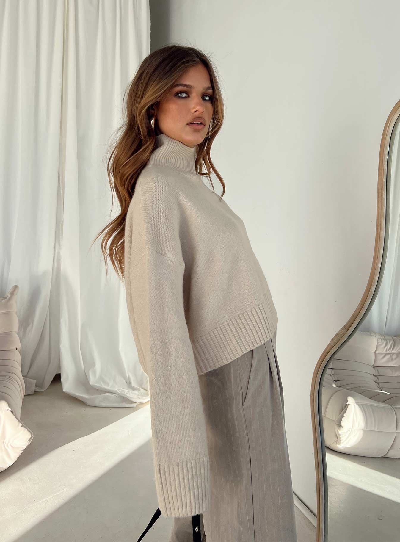 Carrie Jane Sweater Beige sold by Princess Polly product image thumbnail 4