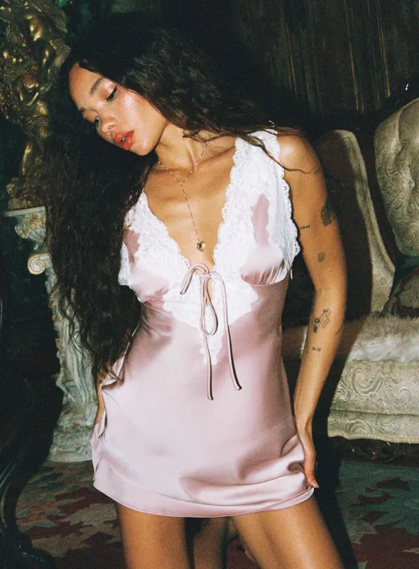 Nourish Mini Dress Pink sold by Princess Polly