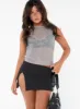 Bold Move Mini Skirt Black Petite sold by Princess Polly