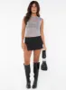 Bold Move Mini Skirt Black Petite sold by Princess Polly
