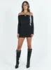 Dayne Mini Dress Black sold by Princess Polly