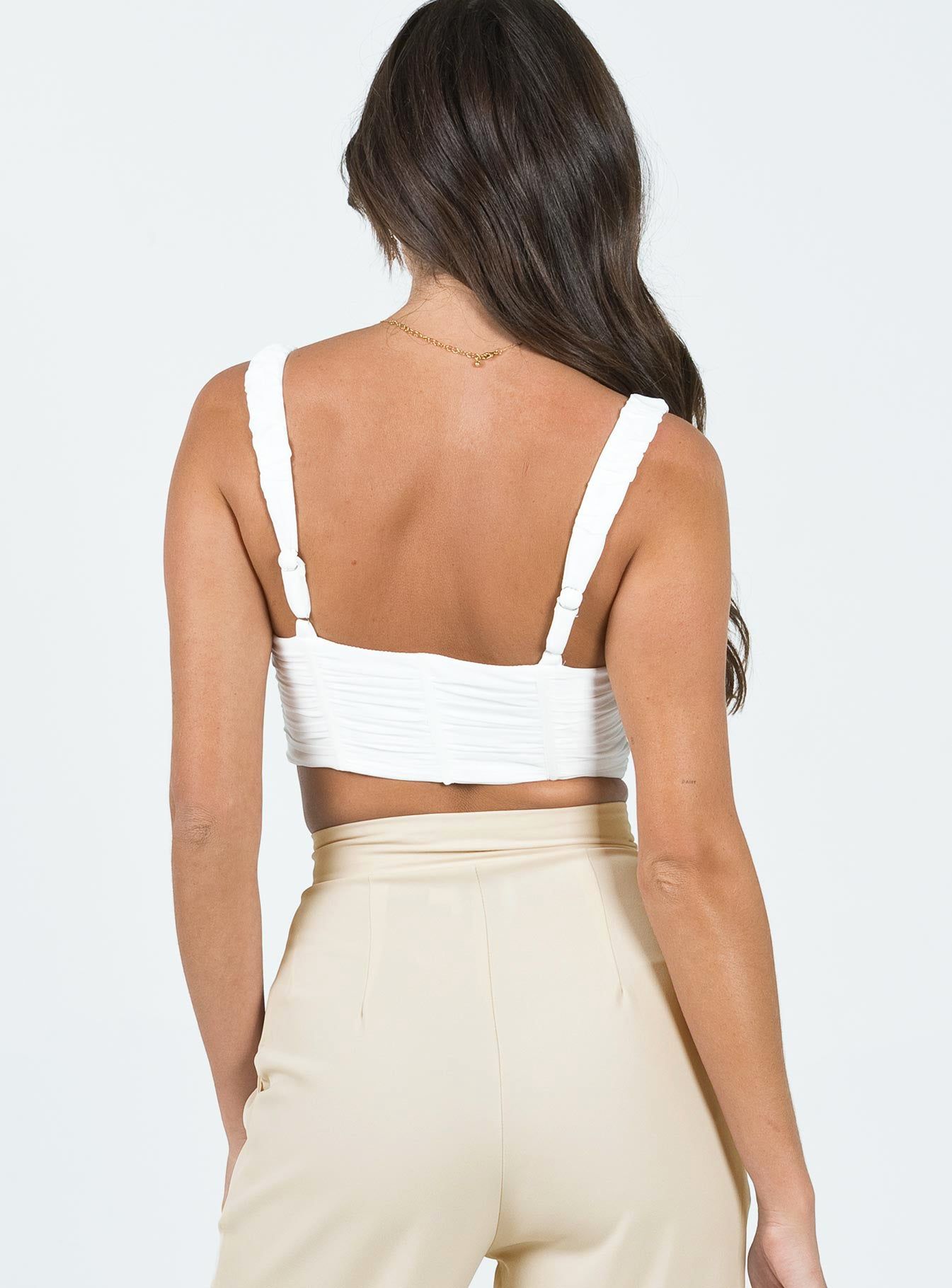 Kaley Top White sold by Princess Polly product image thumbnail 5