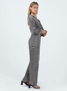 Cartmore Plisse Pants Charcoal sold by Princess Polly