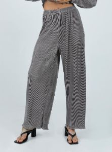 Cartmore Plisse Pants Charcoal sold by Princess Polly