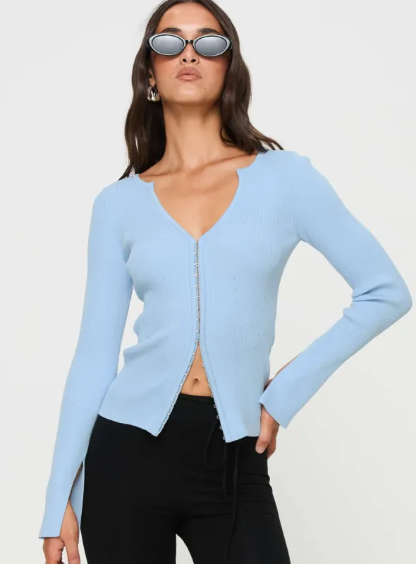 Selections Long Sleeve Top Blue sold by Princess Polly