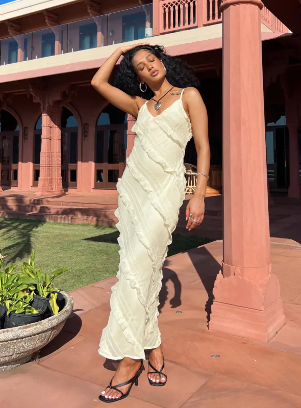 Lars Maxi Dress Yellow sold by Princess Polly