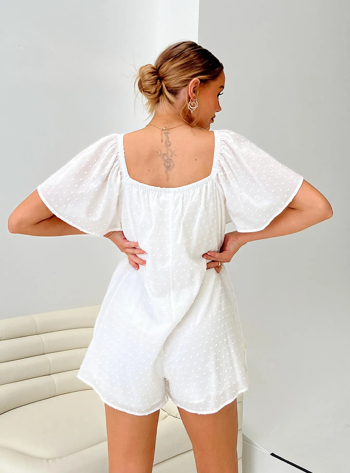 Kendelton Romper White sold by Princess Polly product image thumbnail 4