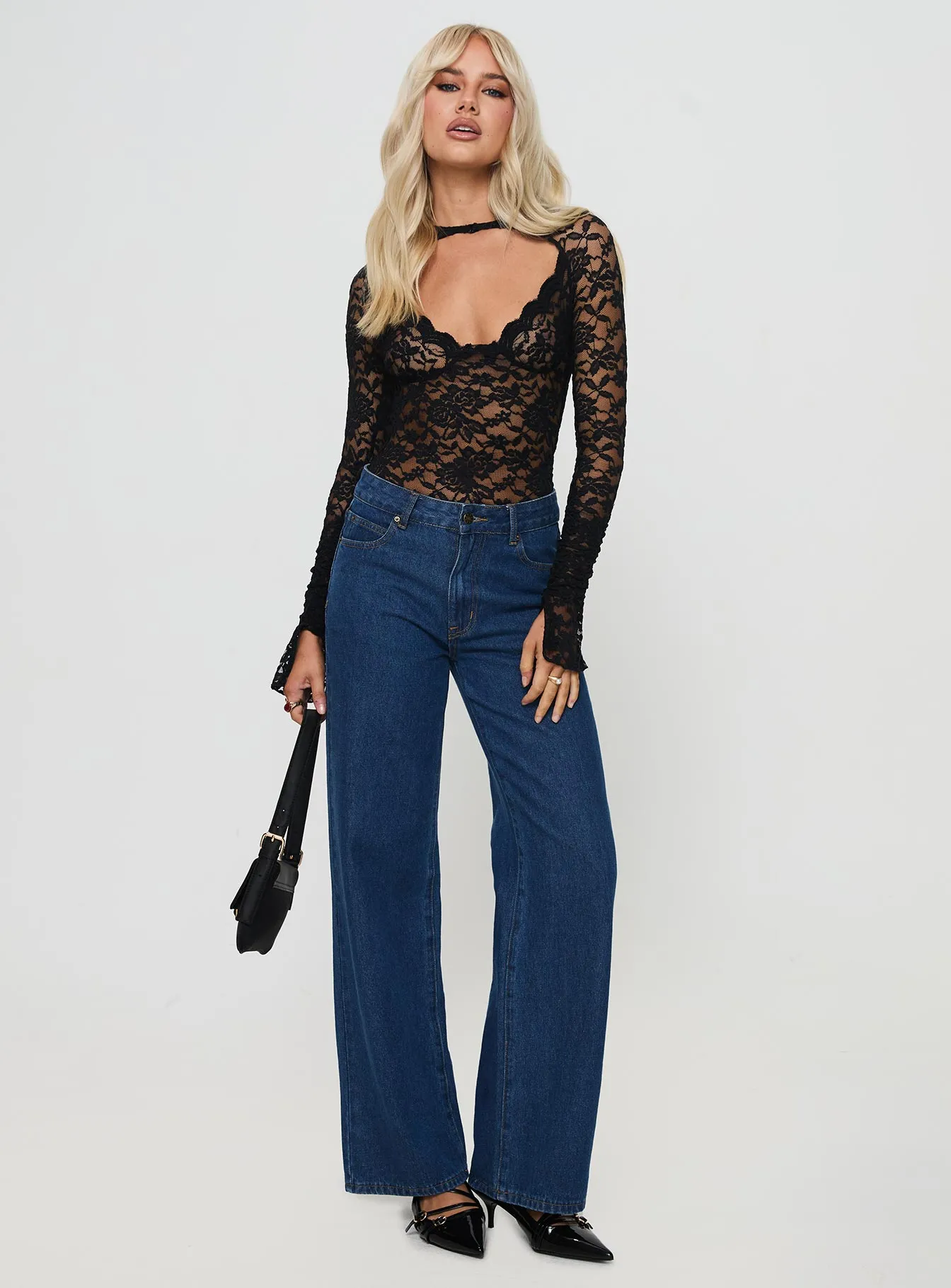 Giallo Long Sleeve Bodysuit Black sold by Princess Polly product image thumbnail 3