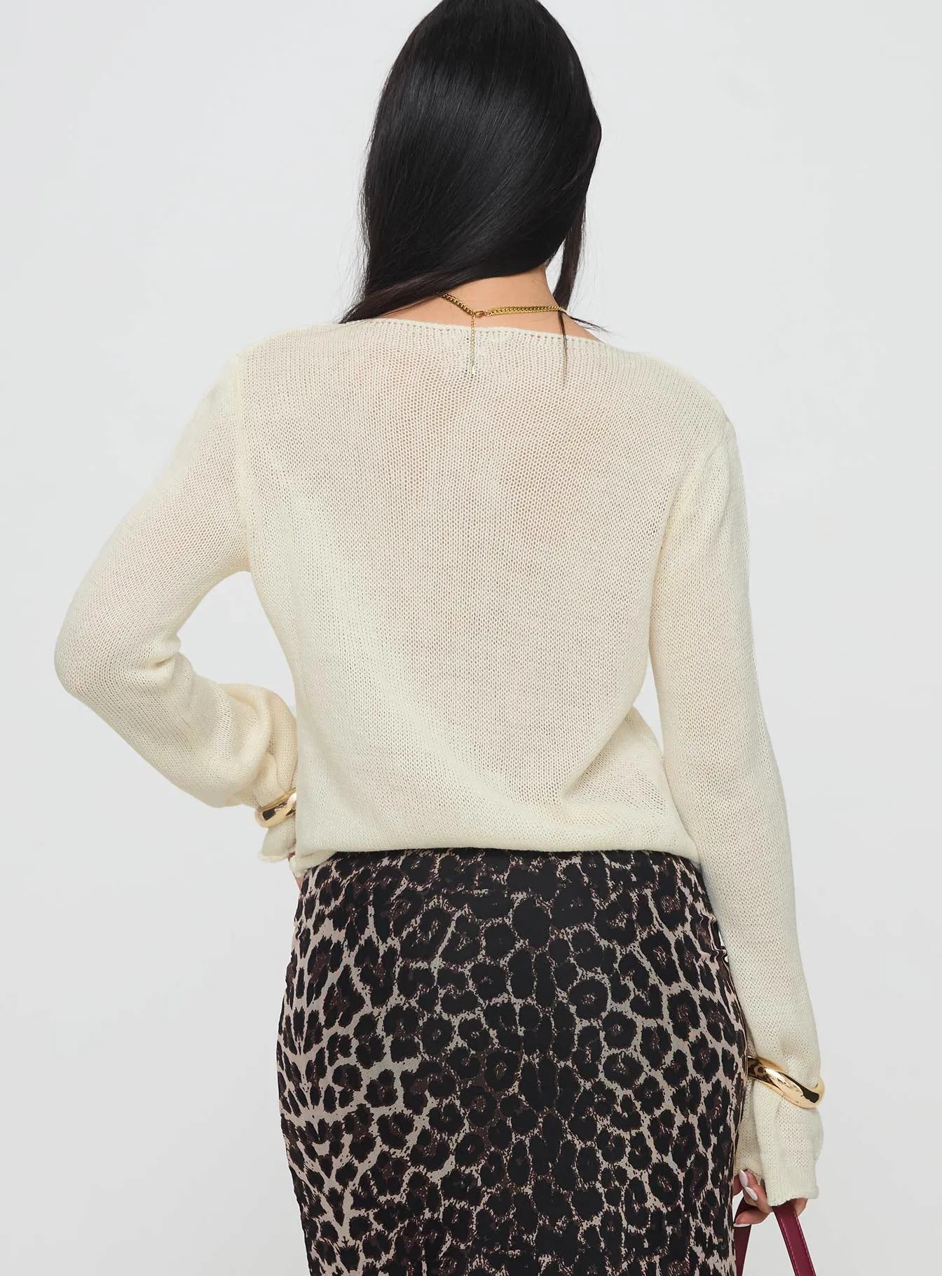 Big Star Knit Sweater Cream sold by Princess Polly product image thumbnail 5