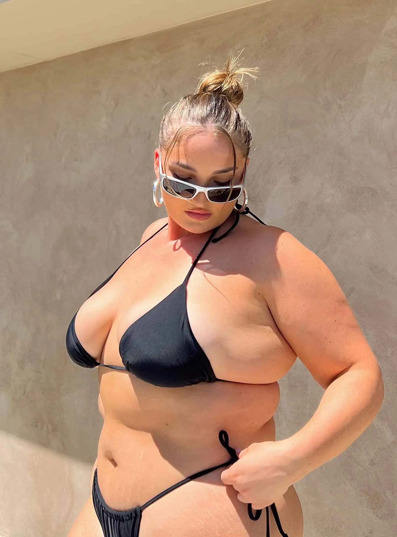 Jenner Bikini Top Black Curve sold by Princess Polly product image thumbnail 3