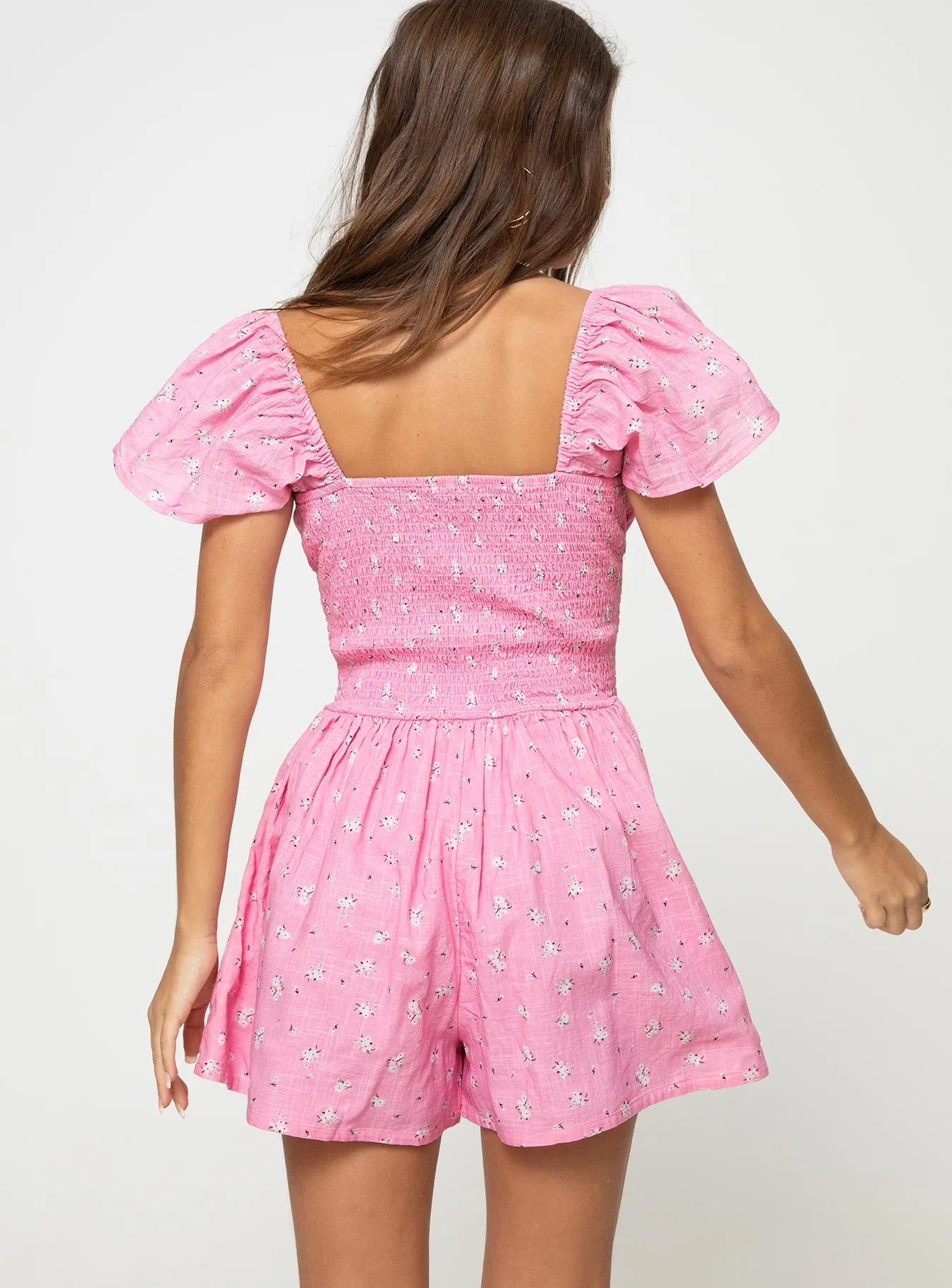 Front Row Romper Pink Floral sold by Princess Polly product image thumbnail 4
