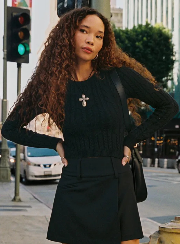 Mccarthy Sweater Black sold by Princess Polly