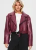 Staten Island Jacket Burgundy sold by Princess Polly