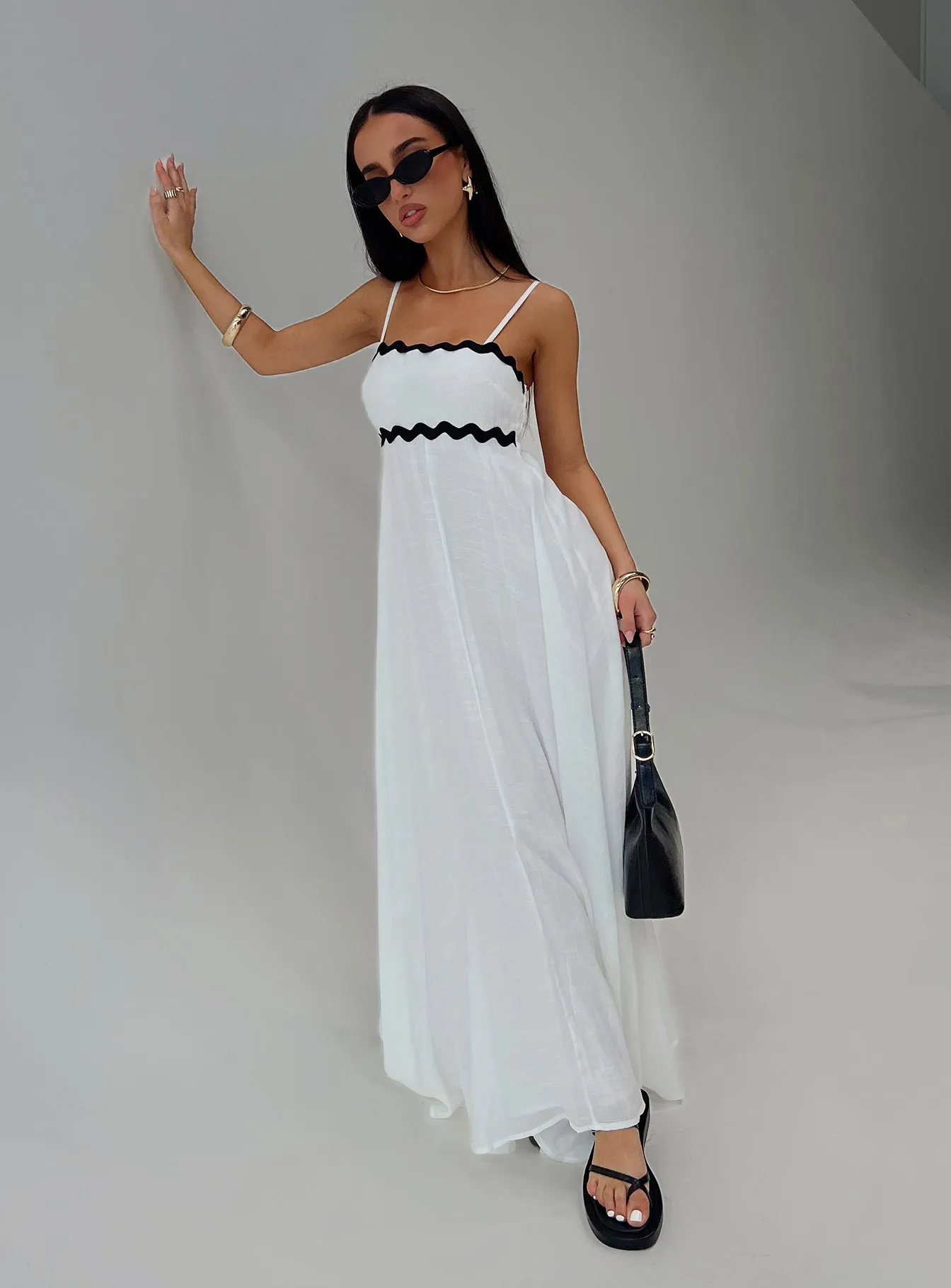Croxetti Maxi Dress White sold by Princess Polly
