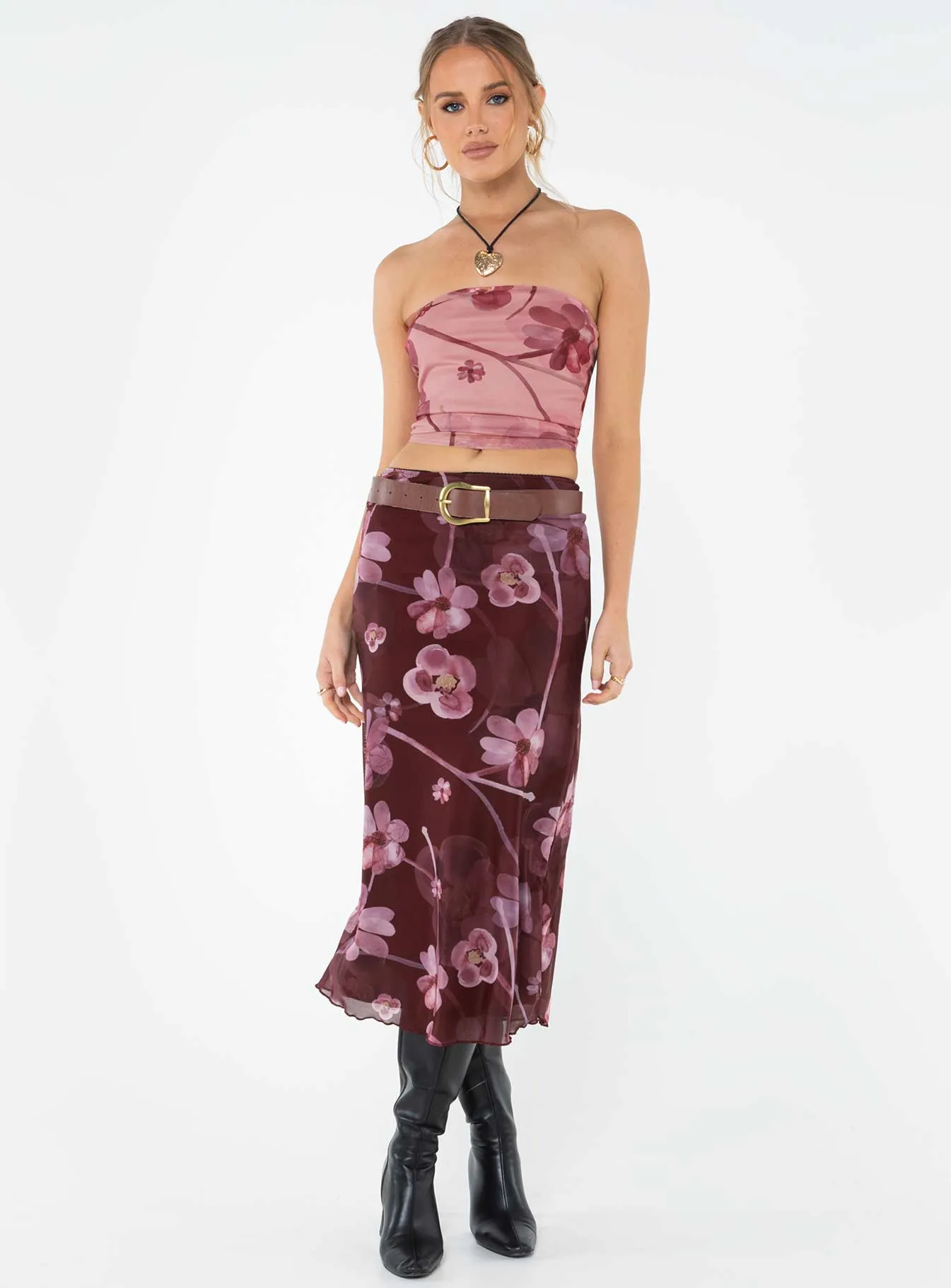 Peggy Top Floral Blush sold by Princess Polly product image thumbnail 3