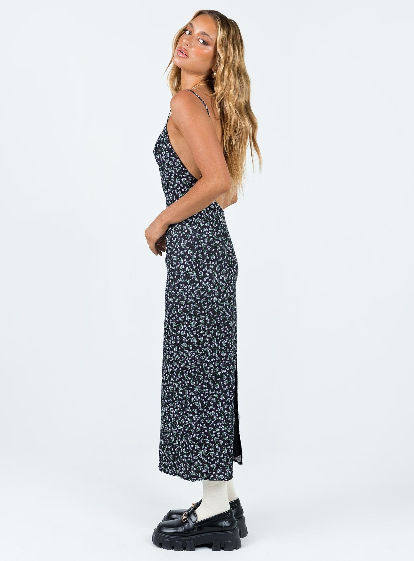 Arkana Maxi Dress Black Floral sold by Princess Polly product image thumbnail 4
