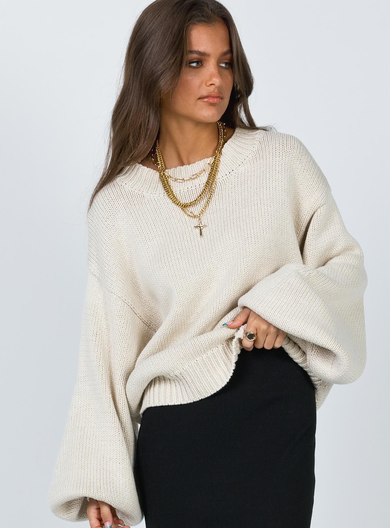 Harmony Sweater Beige sold by Princess Polly product image thumbnail 2
