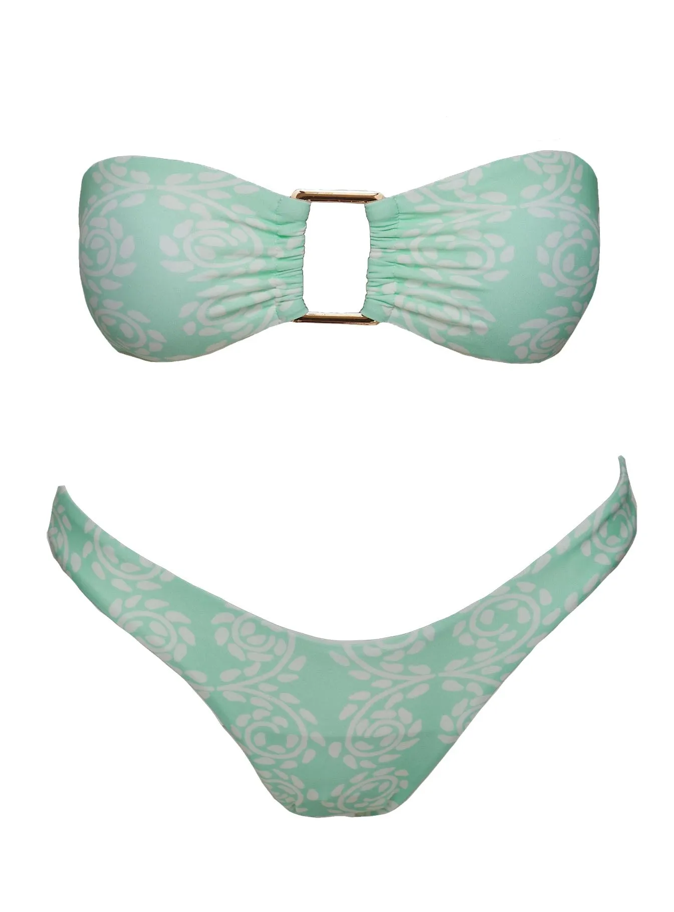 Calbira Bandeau Bikini Top Mint Swirl sold by Princess Polly product image thumbnail 5