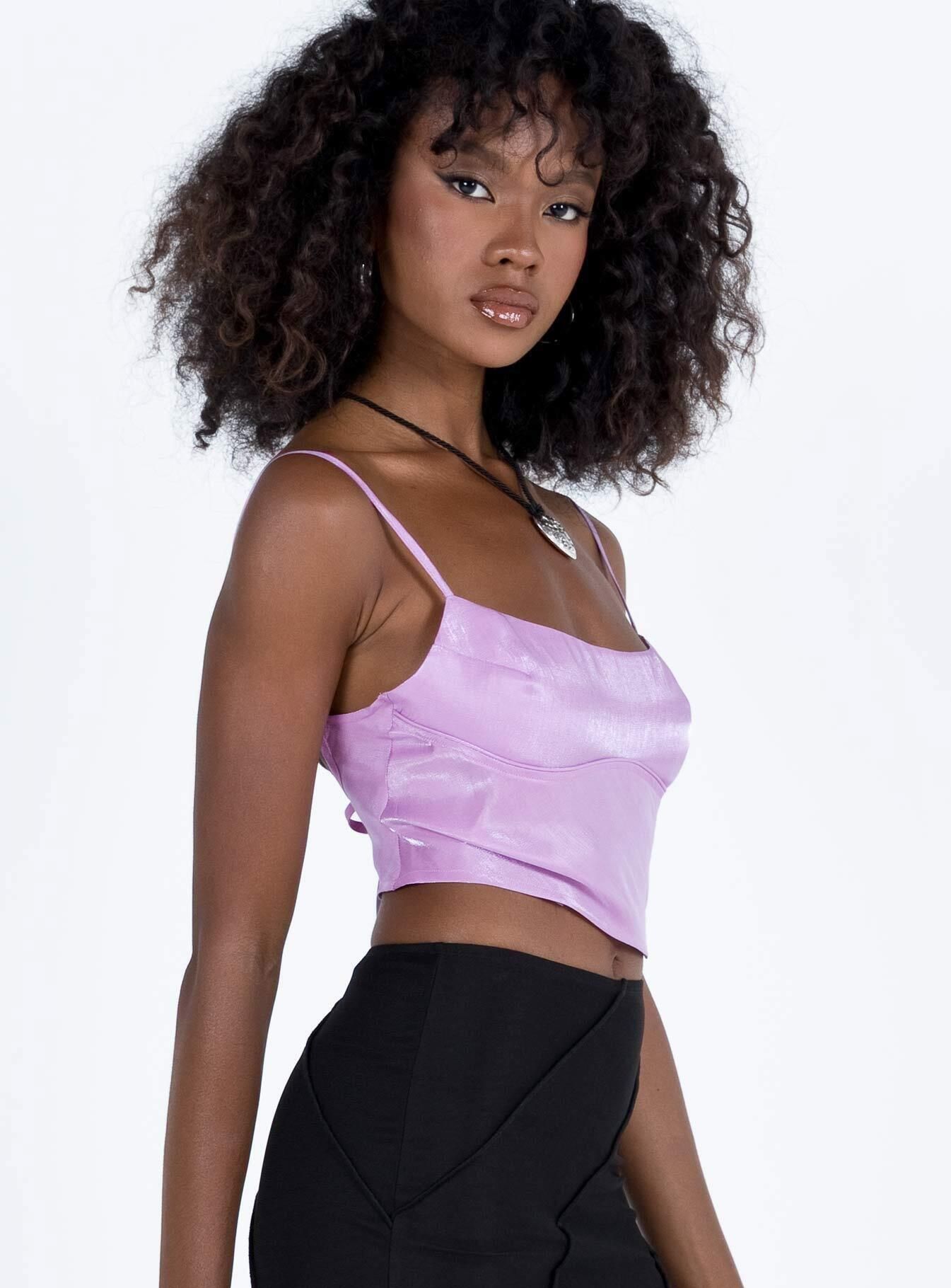 Bellbrook Top Lilac sold by Princess Polly product image thumbnail 4