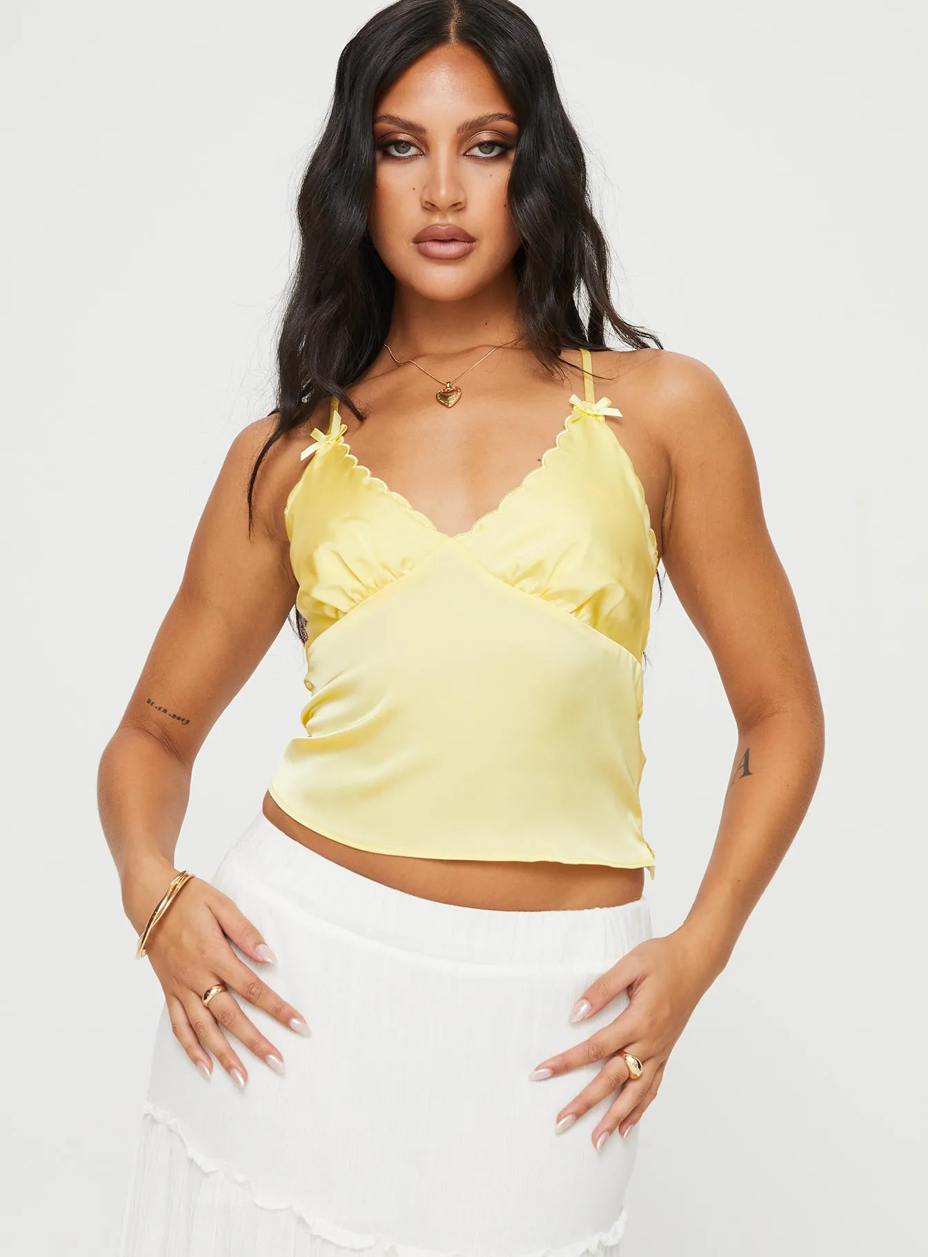 Satina Top Yellow sold by Princess Polly product image thumbnail 2