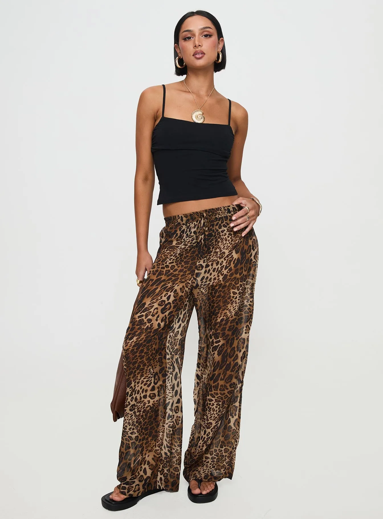 Fyre Wide Leg Pant Leopard sold by Princess Polly product image thumbnail 3