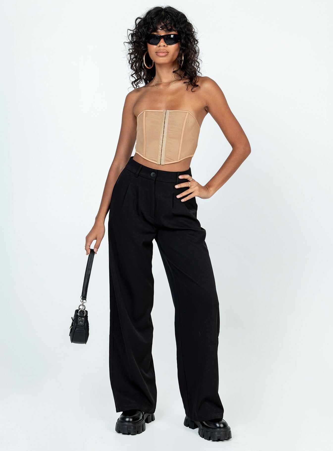 Rebekka Strapless Top Beige sold by Princess Polly product image thumbnail 3