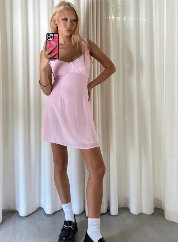 Adori Mini Dress Pink sold by Princess Polly