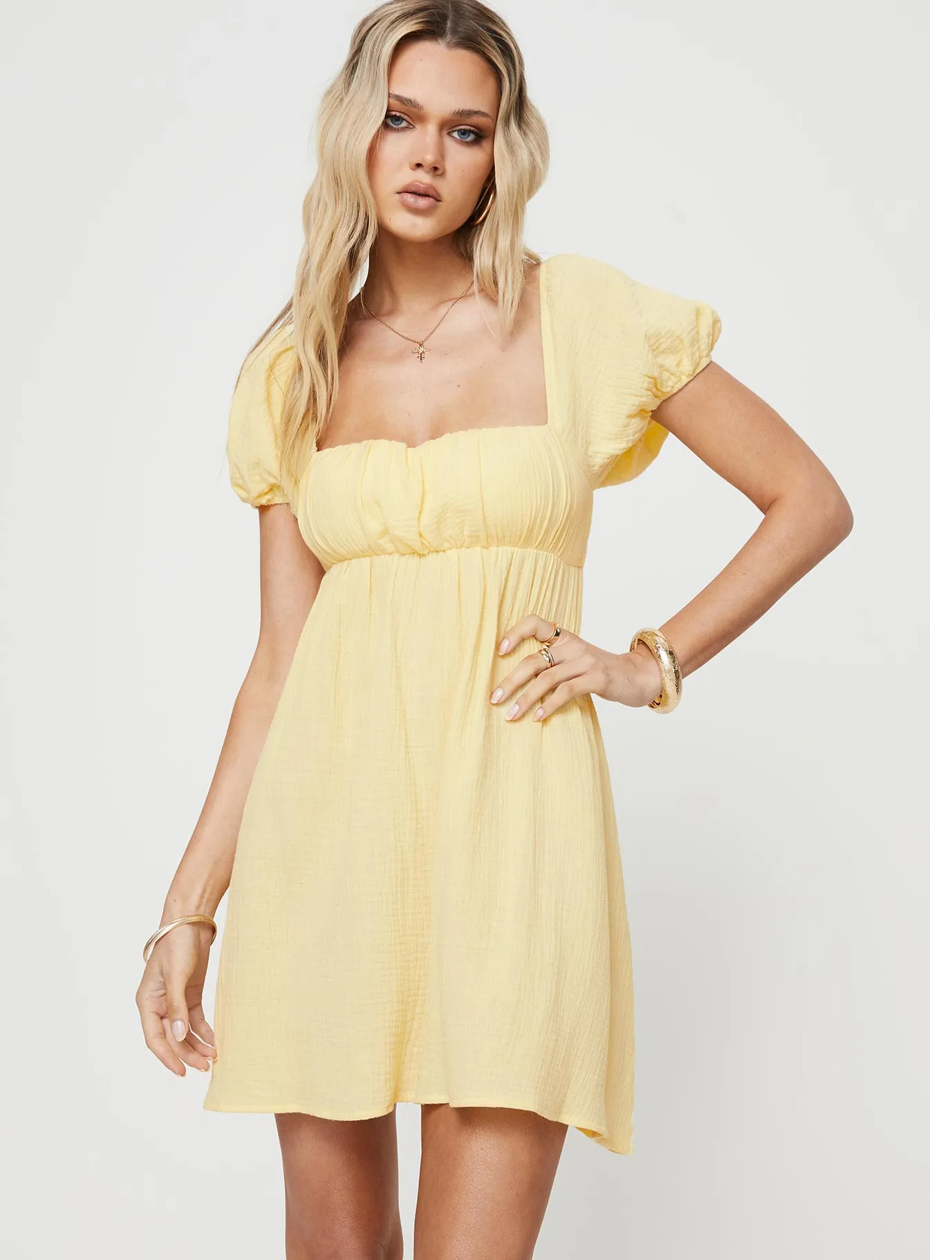 Let's Dance Mini Dress Yellow sold by Princess Polly product image thumbnail 2