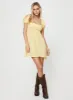 Let's Dance Mini Dress Yellow sold by Princess Polly