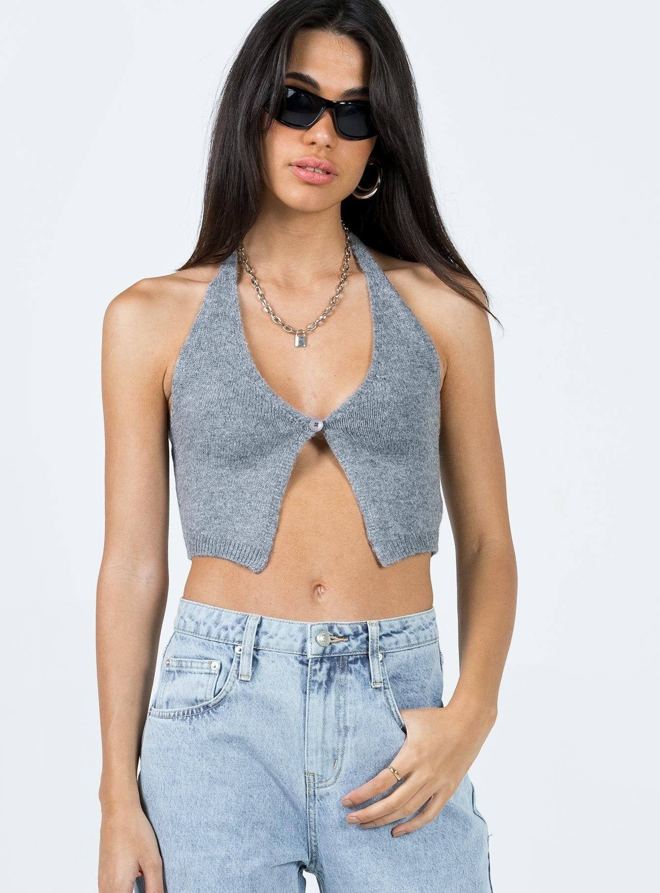 Waterbell Top Grey sold by Princess Polly product image thumbnail 2