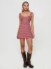 Faubert Mini Dress Red Gingham sold by Princess Polly