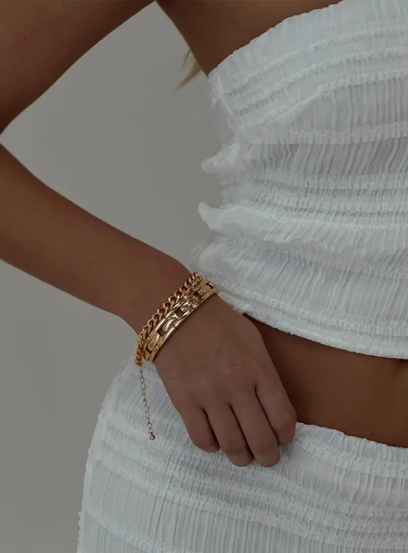 Mitzo Bracelet Pack Gold sold by Princess Polly