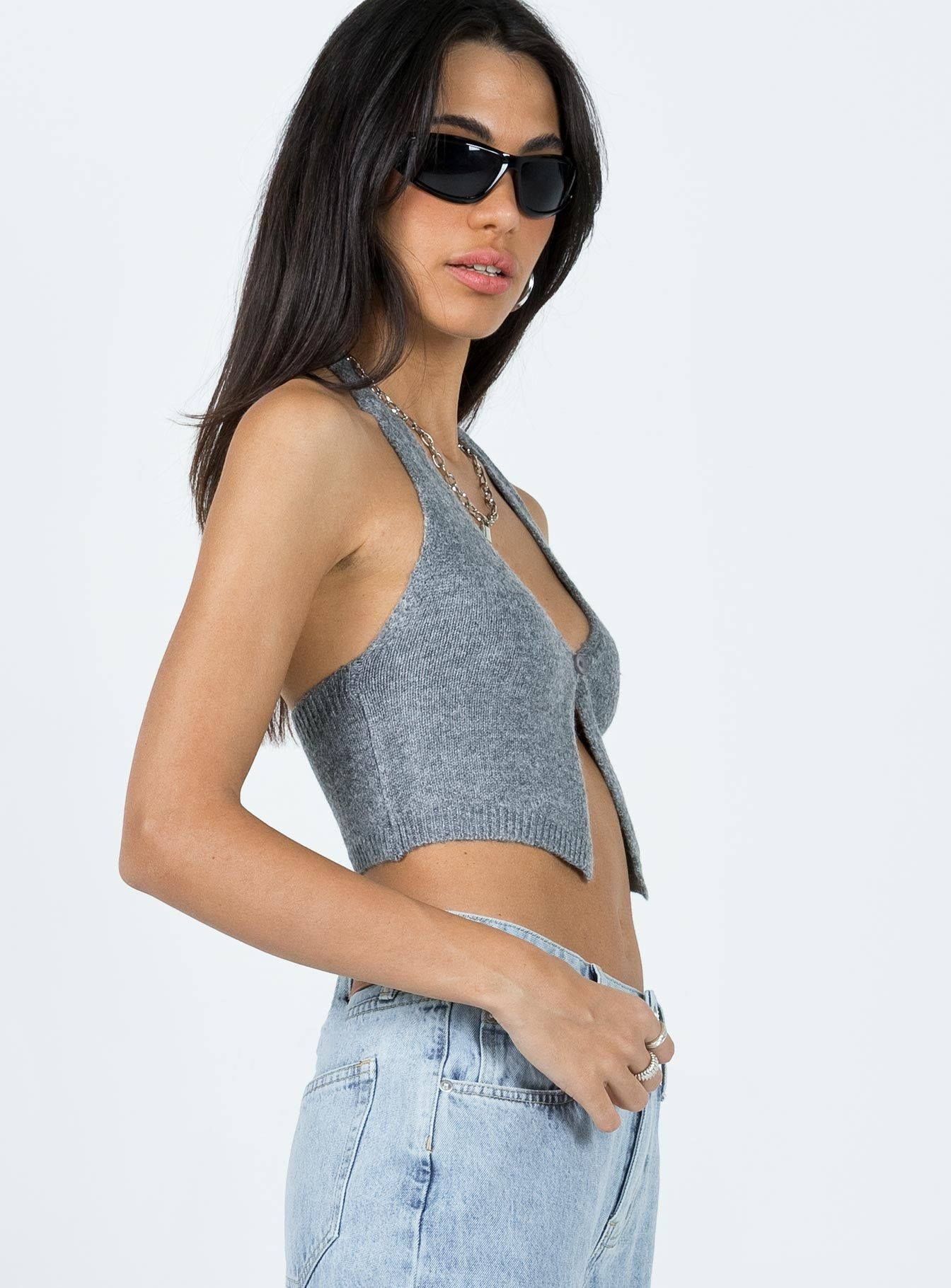 Waterbell Top Grey sold by Princess Polly product image thumbnail 4