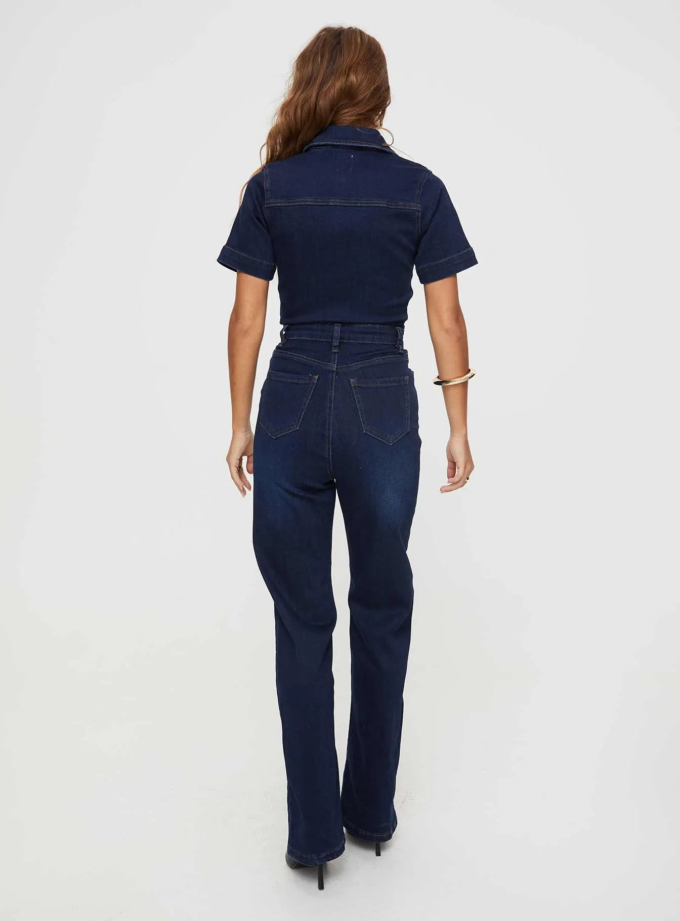 Muro Denim Jumpsuit Blue sold by Princess Polly product image thumbnail 5