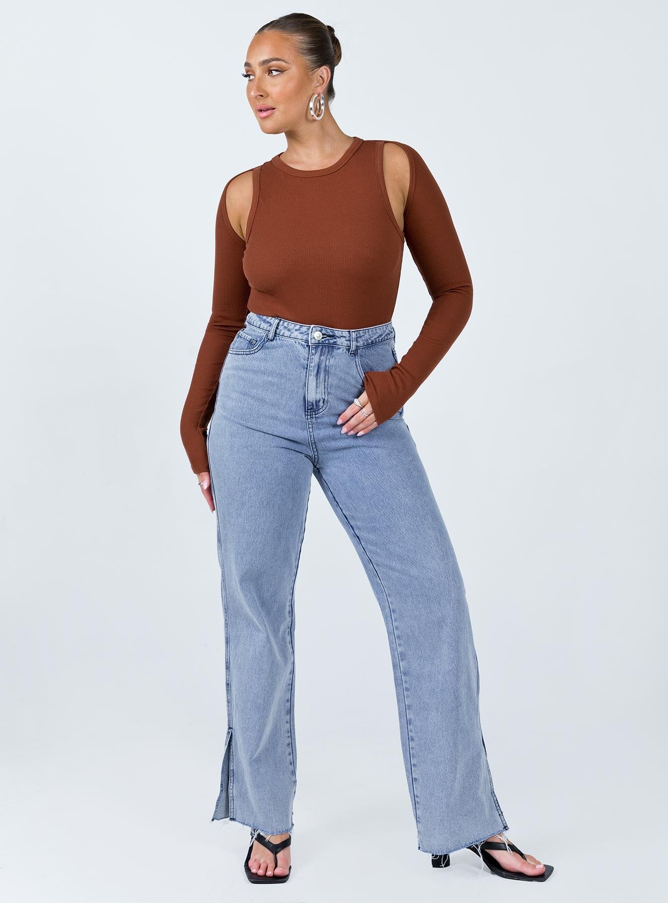 Bray Bolero Tank Bodysuit Brown sold by Princess Polly product image thumbnail 3