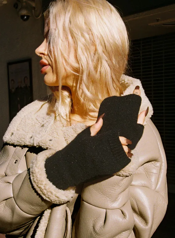 Jhett Mittens Black sold by Princess Polly